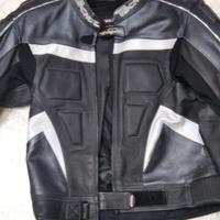Tuta moto uomo nera e grigio divisibile