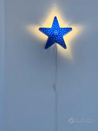 Lampada stella blu ikea