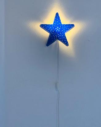Lampada stella blu ikea