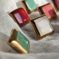 orecchini in ceramica  realizzati a mano  vari col