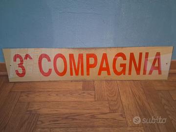 Cartello 3^ compagnia