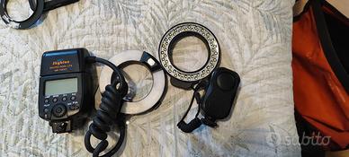 Flash anulare e illuminatore a led