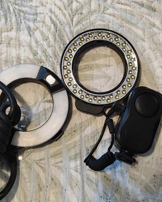 Flash anulare e illuminatore a led