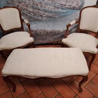 salottino antico vintage 2 poltroncine