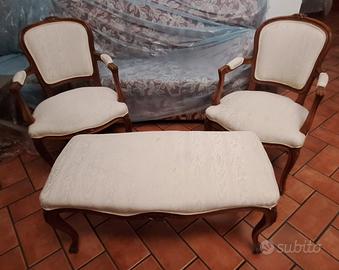 salottino antico vintage 2 poltroncine