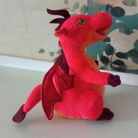 TRUDI • Peluche DRAGO rosso e arancione cm. 20