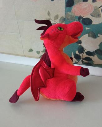 TRUDI • Peluche DRAGO rosso e arancione cm. 20
