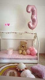 Letto montessoriano bambina