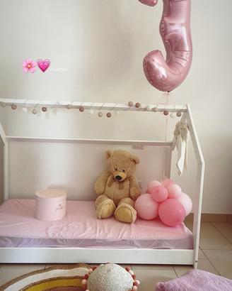 Letto montessoriano bambina