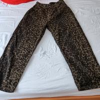Pantaloni leopardati donna TG. S