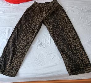 Pantaloni leopardati donna TG. S