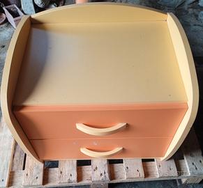 comodino due cassetti 