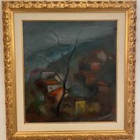 Dipinto a olio con paesaggio di Bruno Donadel