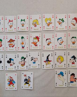 Carte da gioco Modiano Topolino incomplete