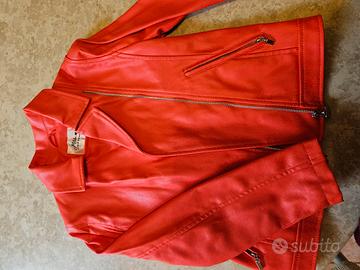 giubbetto ecopelle 9/10 anni