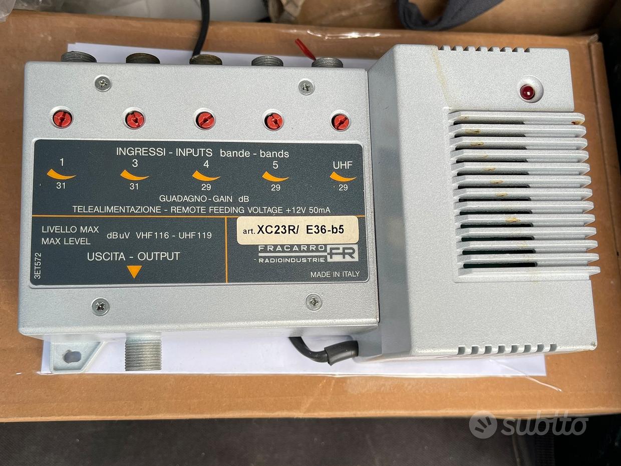 Antenna VHF Fracarro 218038 - Per Banda III, 4 Elementi, Con Connettore F, Alta Qualit&agrave;