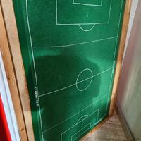 Subbuteo montato su tavola con 3 squadre