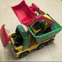 Bruder Camion ribaltabile + miniruspa