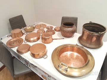 Oggetti in rame vintage