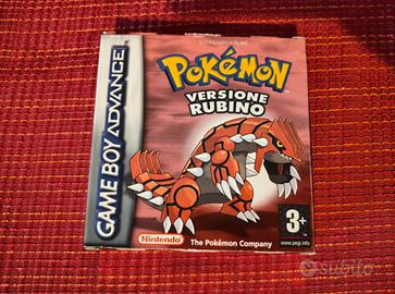 Pokemon rubino Nintendo gameboy advance gba