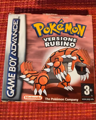 Pokemon rubino Nintendo gameboy advance gba