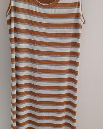 vestito lungo estivo senza maniche 