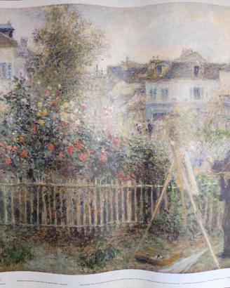 Monet mentre dipinge nel giardino ad Argenteuil