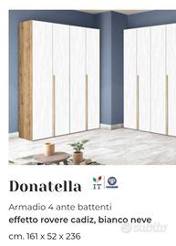 Armadio 4 Ante Mondo Convenienza Nuovo!@