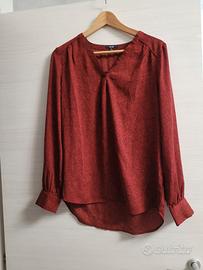 Blusa Kiabi rossa a pois