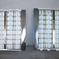 2 Plafoniere DA INCASSO CROMATE + lampade ricambio