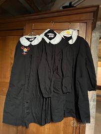 3 grembiuli nero bambina 6/7/8 anni