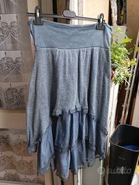 Gonna da donna cotone e maglina leggera tg. 50