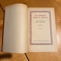 Lo spirito delle leggi volume UTET rilegato