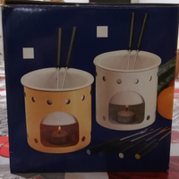 Set per fondue fonduta di cioccolato nuovo