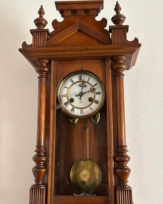Orologio a pendolo da parete in legno massello
