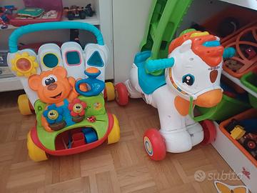 Cavallino a dondolo  carrellino primi passi