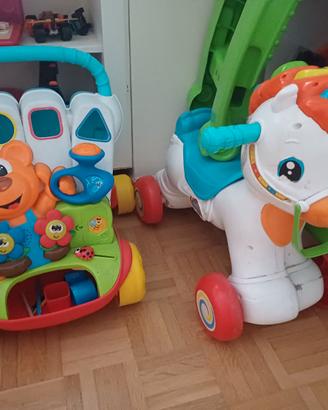 Cavallino a dondolo  carrellino primi passi