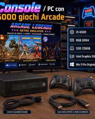 Console Arcade / PC i5 8GB SSD 256GB