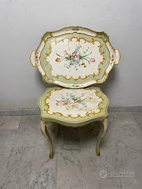 Tavolino e vassoio d’epoca