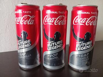 future legend lattine coca cola vuote