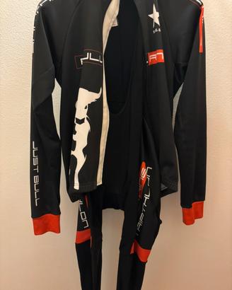 Completo invernale bici BIB + giacca