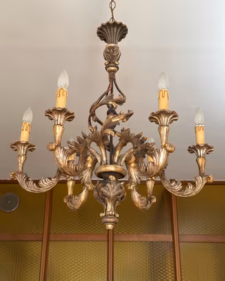 Lampadario lusso 6 luci Renzo Del Ventisette
