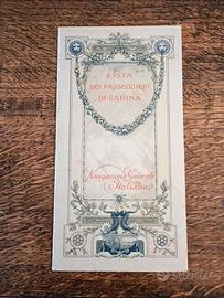 Navigazione Generale Italiana biglietto lista pass