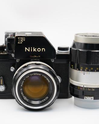 Nikon F + Nikkor-S 501.4 + Nikkor-Q 135/3.5