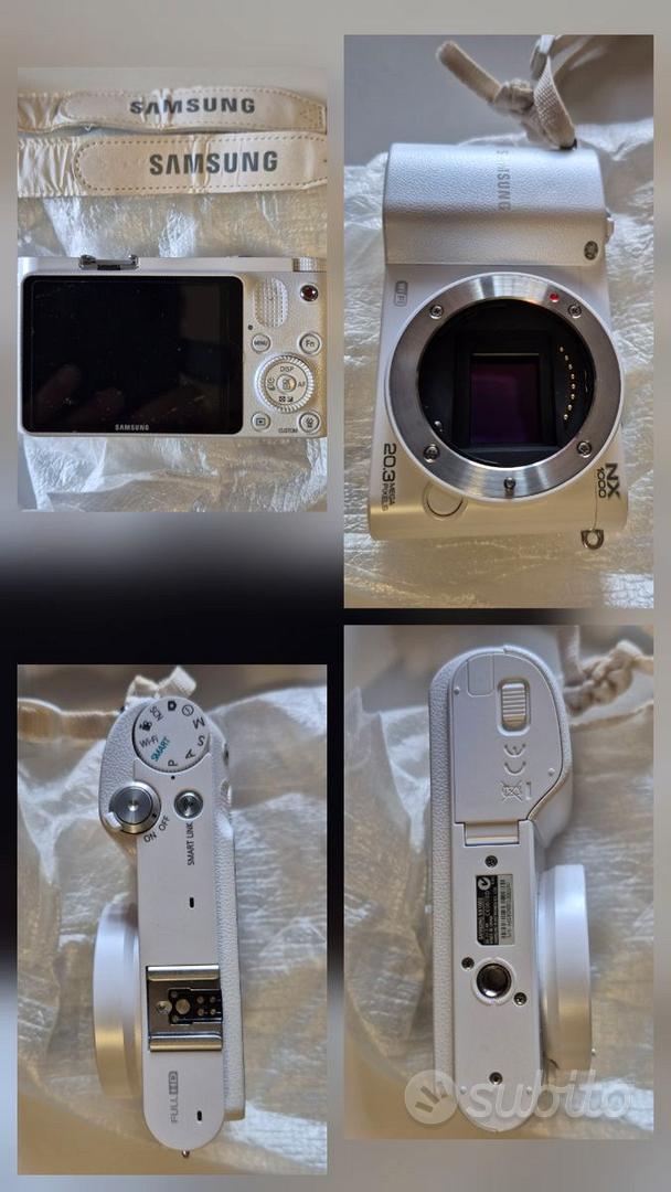 fotocamera Samsung con 2 ottiche e accessori