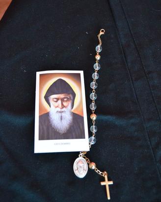 Bracciale Rosario San Charbel con santino