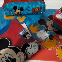 Set Scuola/Asilo TOPOLINO Disney Originale - 4 Pz