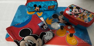 Set Scuola/Asilo TOPOLINO Disney Originale - 4 Pz