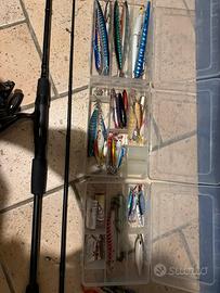 canna da pesca spinning eging