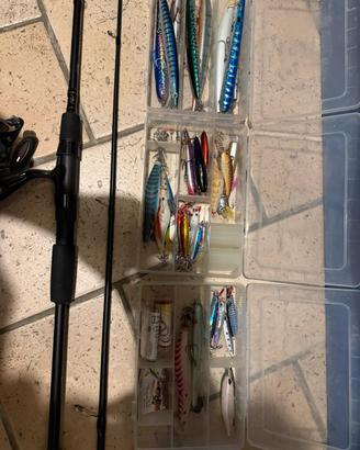 canna da pesca spinning eging